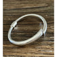 Vintage Sterling Sterling 925 Crossover Hinged Bangle Bracelet