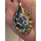 Large MCM Studio Art Glass Pendant Necklace 925 Sterling 24” Murano Style