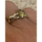 Sterling Silver Prasiolite Ring 925 Oval Green Amethyst Twist Band Size 6