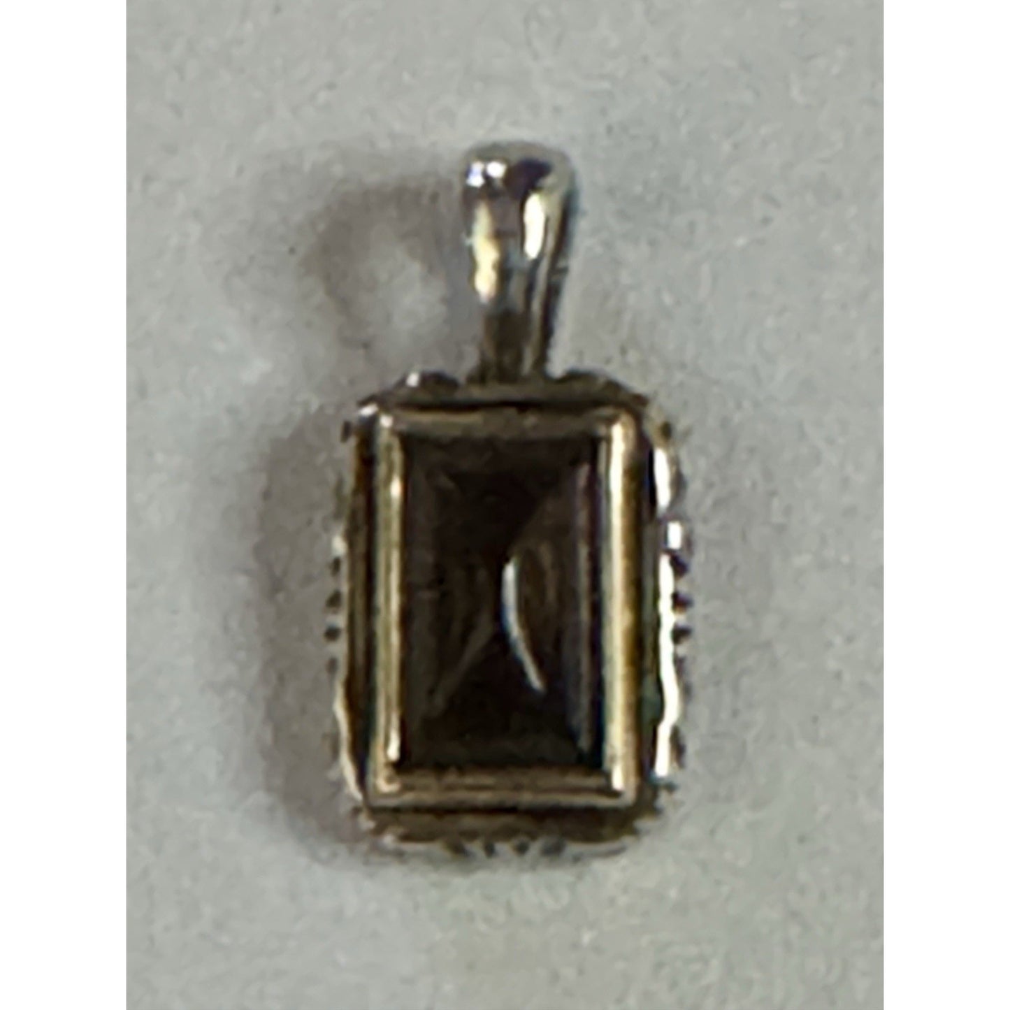 Pre owned James Avery Retired Graciela Smoky Quartz Pendant Sterling Silver And 14K gold