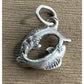 Vintage Sterling Silver Double Dolphin Charm