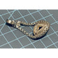 Michael Dawkins 925 Sterling Silver Black Onyx Pendant Enhancer Chain Link 17g