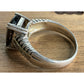 Vintage T&C Smoky Quartz Ring 14K & Sterling Silver Two Tone Statement Ring 8.5