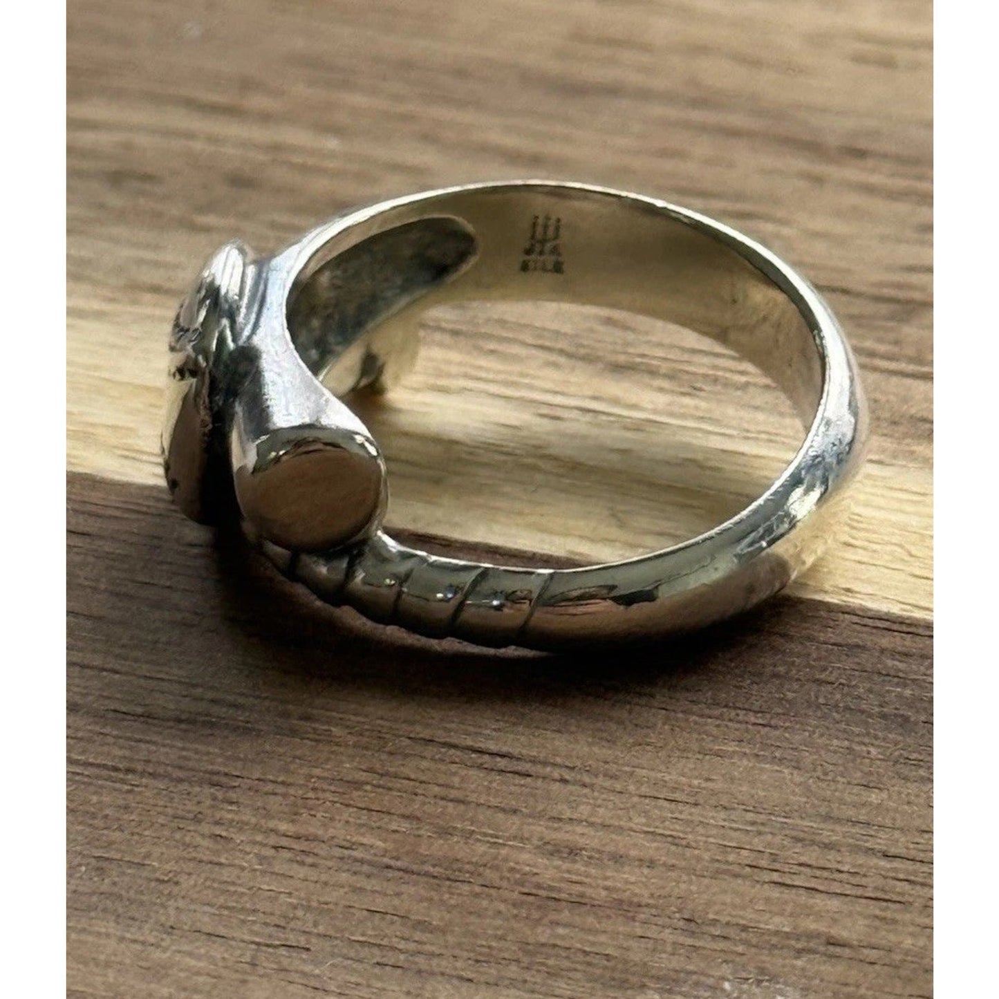 James Avery Retired Sterling Silver Baseball And Bat Wrap Ring Size 9.5