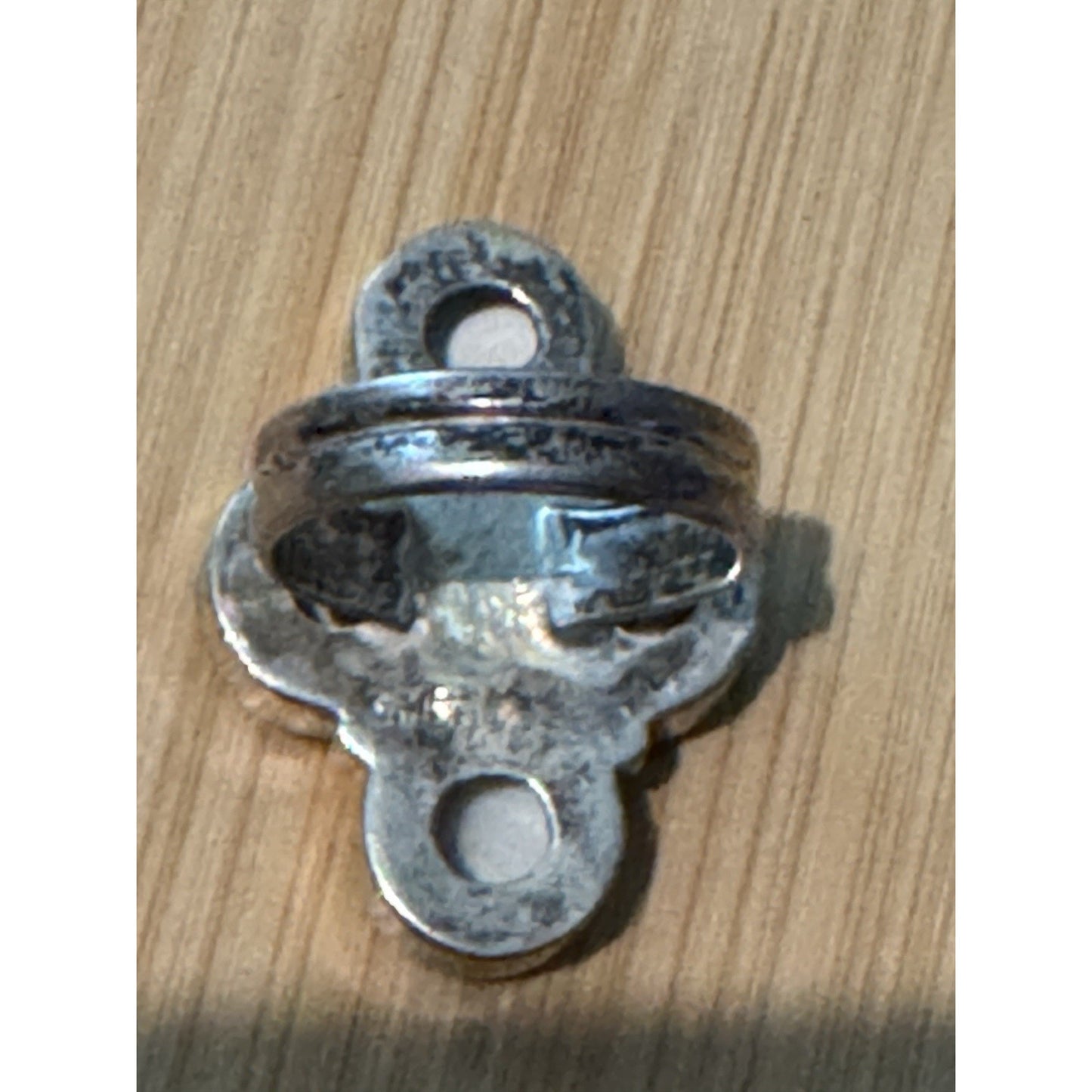 Shiva Eye 4 Shell Cross Pacific Cat's Eye Ring Boho Beach Ring Healing Sz 8