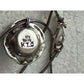 VINTAGE STERLING SILVER PEARL FLOWER PENDANT NECKLACE