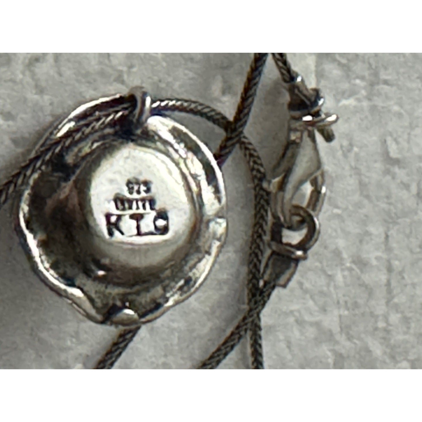 VINTAGE STERLING SILVER PEARL FLOWER PENDANT NECKLACE