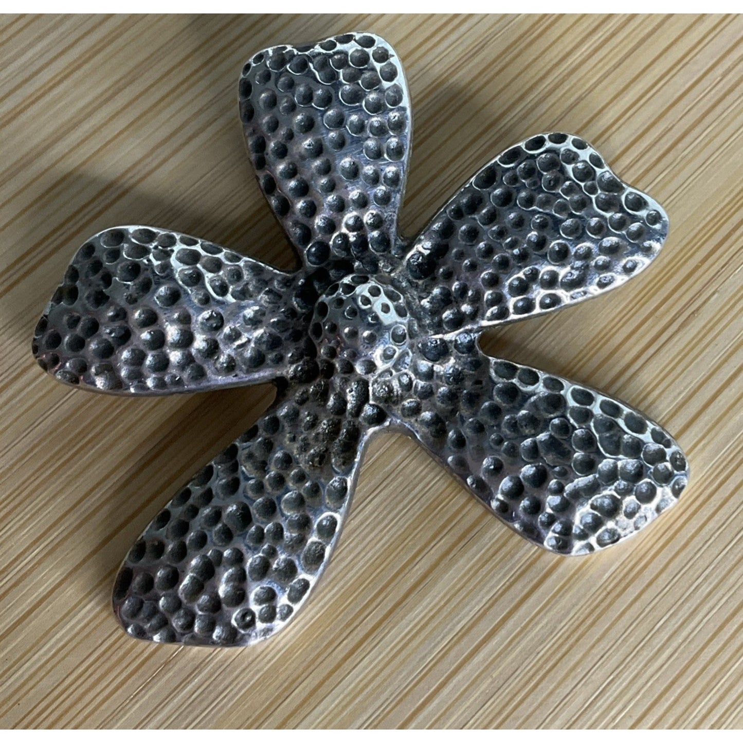 Bold Oxidized Silpada 925 Sterling Silver Pendant Daisy Flower