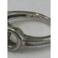 Vintage Pave Diamond Accent Sterling Silver Infinity Lovers Knot Ring Size 7