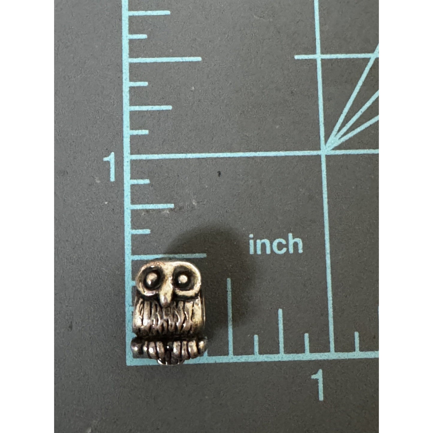 Vintage MA Michael Anthony 925 Italy Sterling Silver Owl Bead Charm