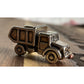Vintage 925 Sterling Silver Garbage Truck Dump Truck Charm Pendant Construction