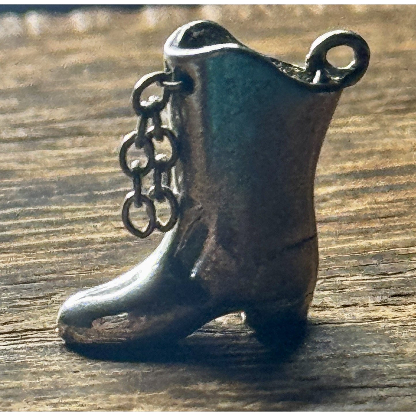 Vintage Sterling Silver 3D Drill Team Dance Boot 925 Charm