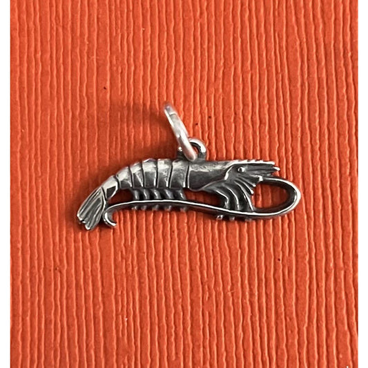 Brand New In Box James Avery Retired Sterling Silver Shrimp Charm Pre-Owned