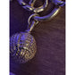 Vintage Chunky Lands End Gold Tone Nautical Beach Charm Toggle Bracelet 7.5”