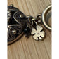 Lucky Brand Gold Tone w/Black Stone Filigree Bracelet 7.5"