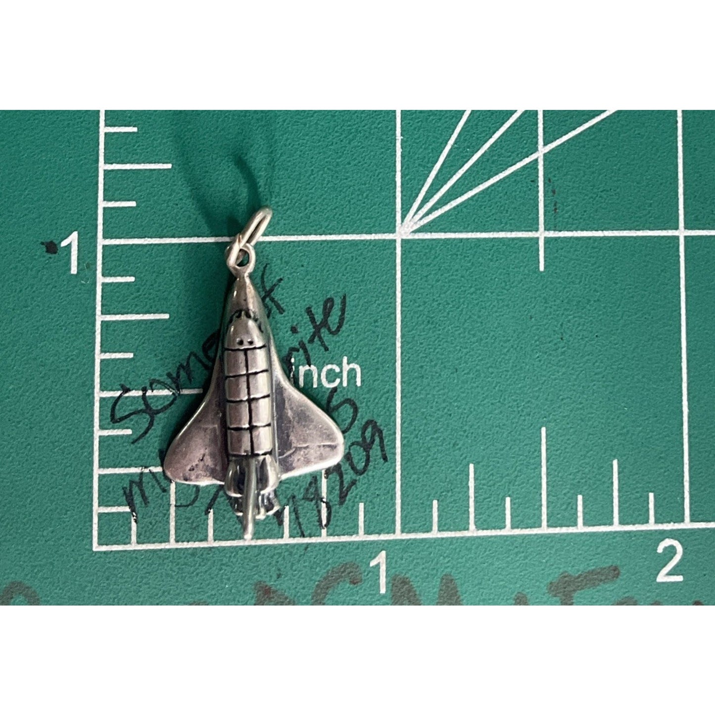 Vintage Sterling Silver Space Shuttle Charm