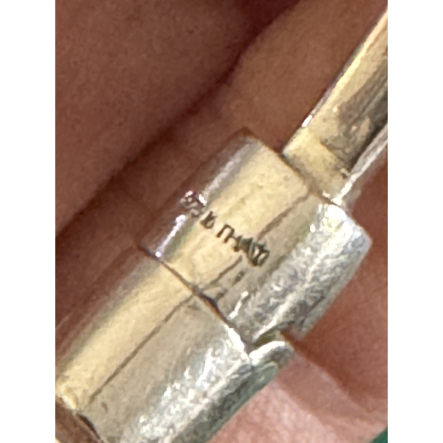 Vintage Sterling Sterling 925 Crossover Hinged Bangle Bracelet