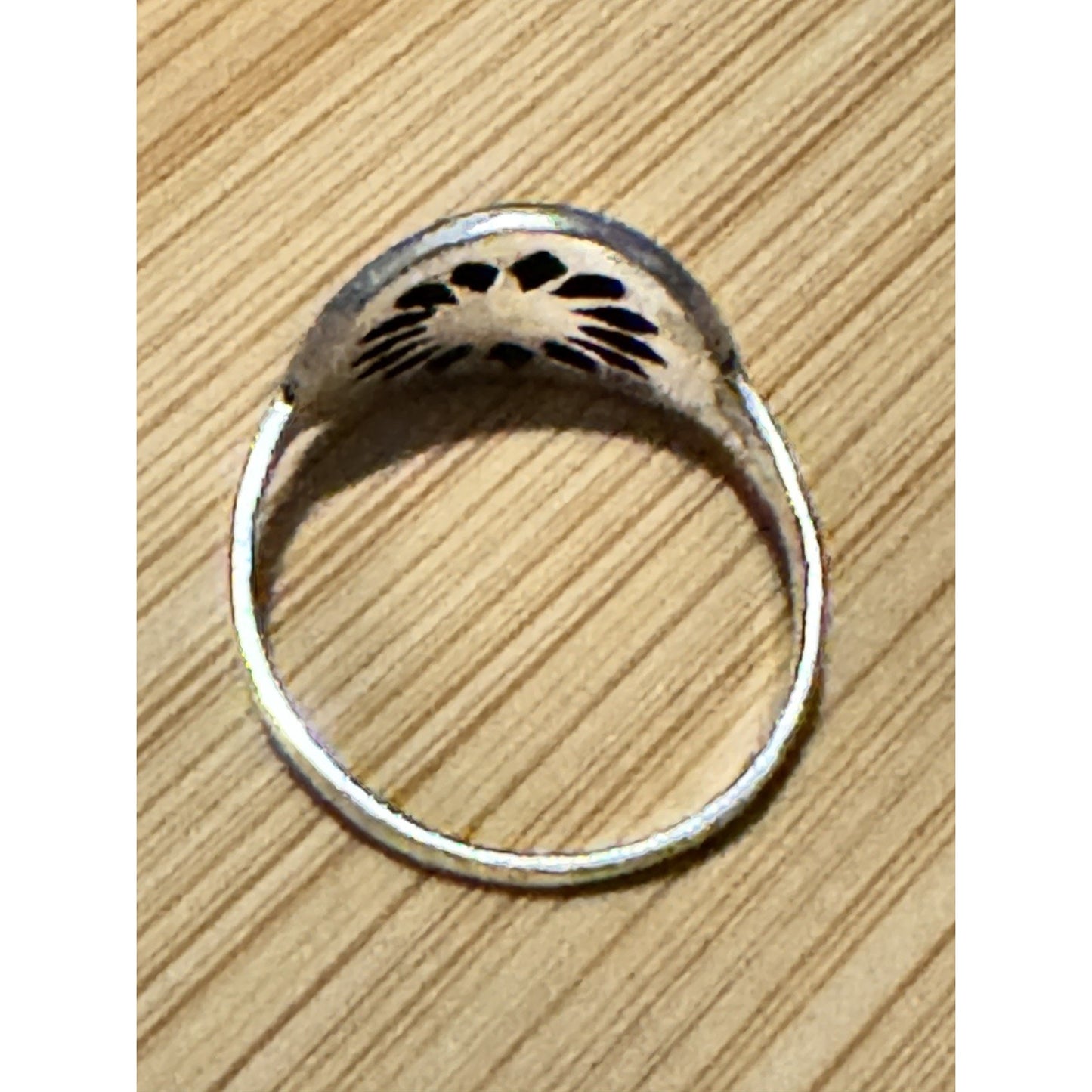 Vintage Sterling Silver Sun Face Y2K Celestial Boho Ring Size 7