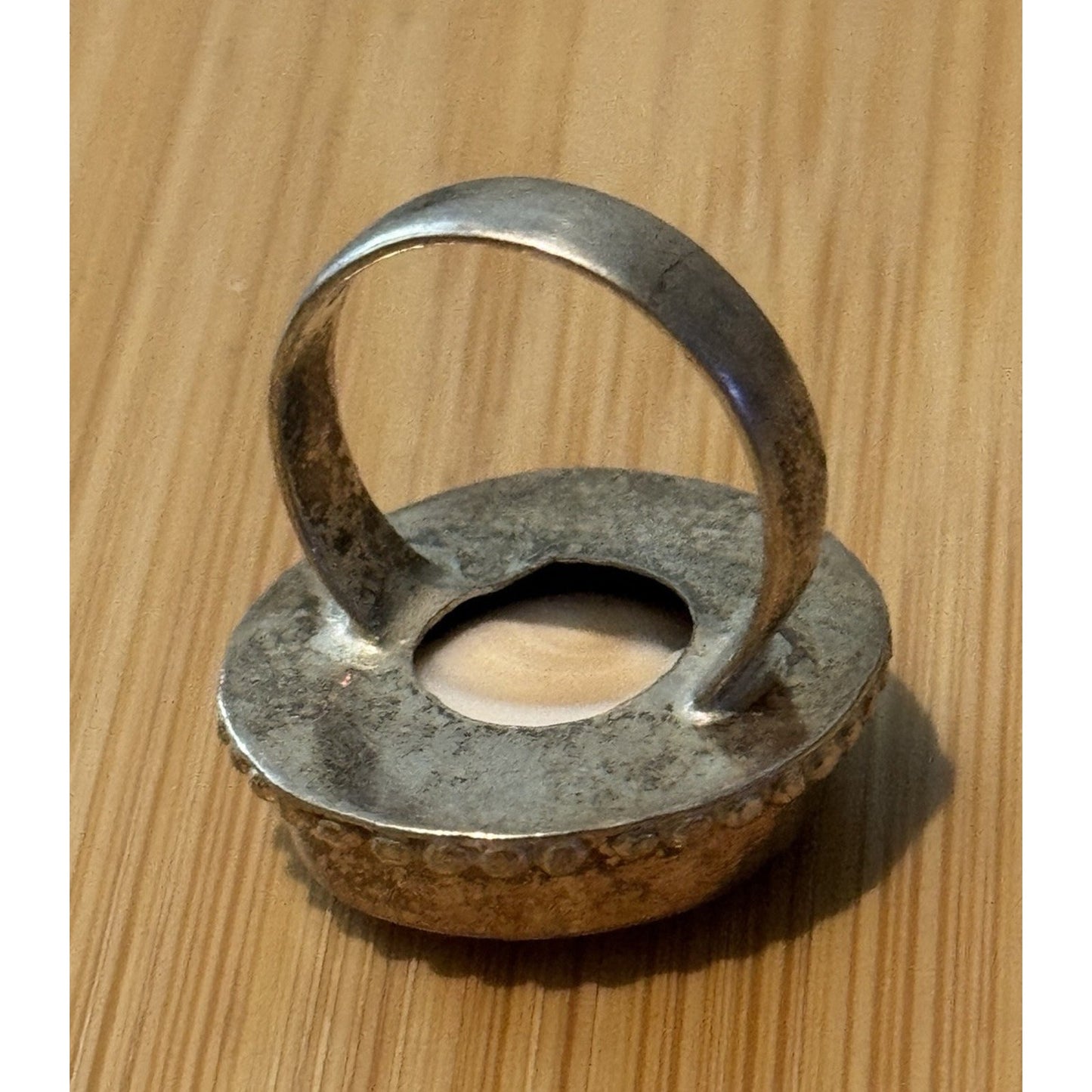 Shiva Eye Shell Pacific Cat's Eye Ring Size 8.5 Boho Beach Ring Healing Ring