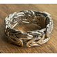 AK Turkey 925 Sterling Silver Byzantine Woven Band Ring Size 9.5 Unisex