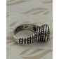 Pre owned James Avery Retired Sterling Silver African Beaded Swirl Ring Size 5.5