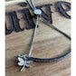 Sterling Silver IBBCN Blue CZ Bar Bracelet Butterfly Charm Adjustable Chain