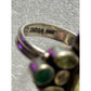 Nicki Butler Multi Gemstone Sterling Silver Ring 925 India Amethyst Garnet 7.5