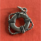Vintage 925 Sterling Silver Life Preserver Charm