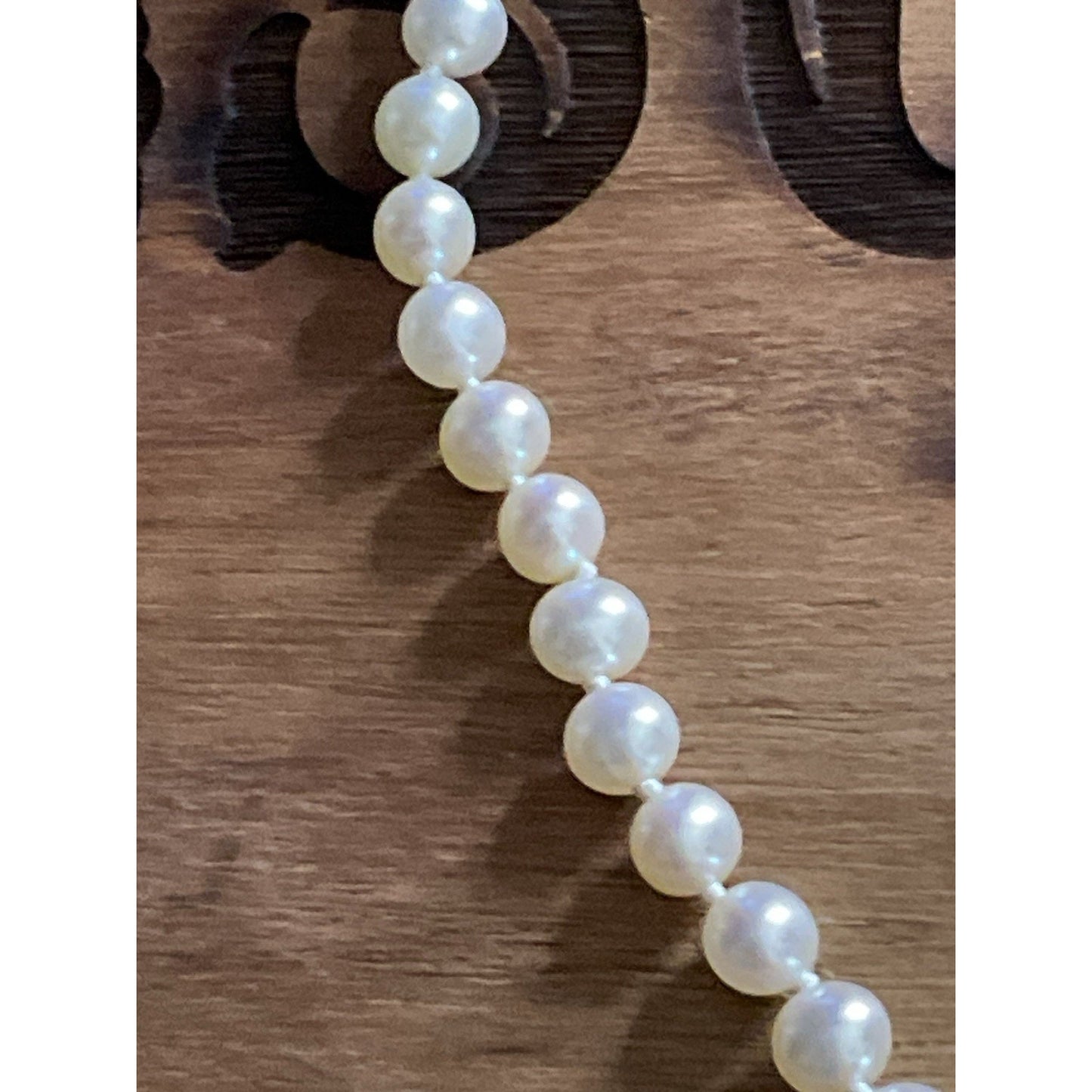 Pre owned James Avery 14k Gold 5mm Pearl Necklace 16” In JA Box