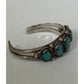 L Kaye Begay Vintage Navajo Sterling Silver Kingman Turquoise Cuff Bracelet 34g