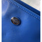 Coach Peyton Leather Cerulean Blue Zip Top Tote Bag Purse