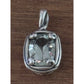 James Avery RETIRED Sterling Silver PRASIOLITE Pendant (CM 3304P1)