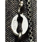 925 Sterling Silver Genuine Diamond Infinity Swirl Pendant Necklace 18” Italy 9g