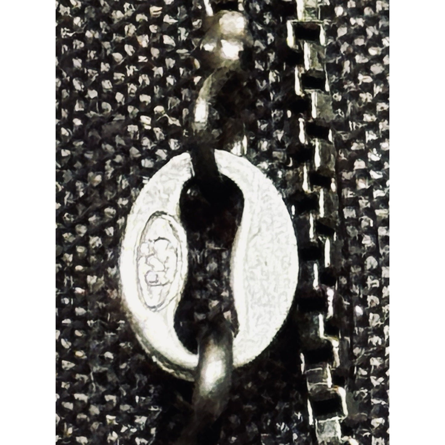 925 Sterling Silver Genuine Diamond Infinity Swirl Pendant Necklace 18” Italy 9g
