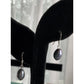 RJ Sterling Silver Dark Pearl Dangle Earrings RJ 925