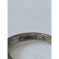 Vintage 925 Mother of Pearl Inlay 925 IND Sterling Silver Band Ring Size 9.5