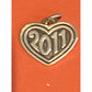 James Avery Retired Sterling Silver 2011 Year In Heart Charm Pre-Owned