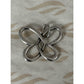 Pre owned James Avery Retired Sterling Silver Linked Hearts Butterfly Pendant