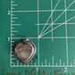Sterling Silver Mother of Pearl Heart Pendant 925 Iridescent Shell Vintage Style