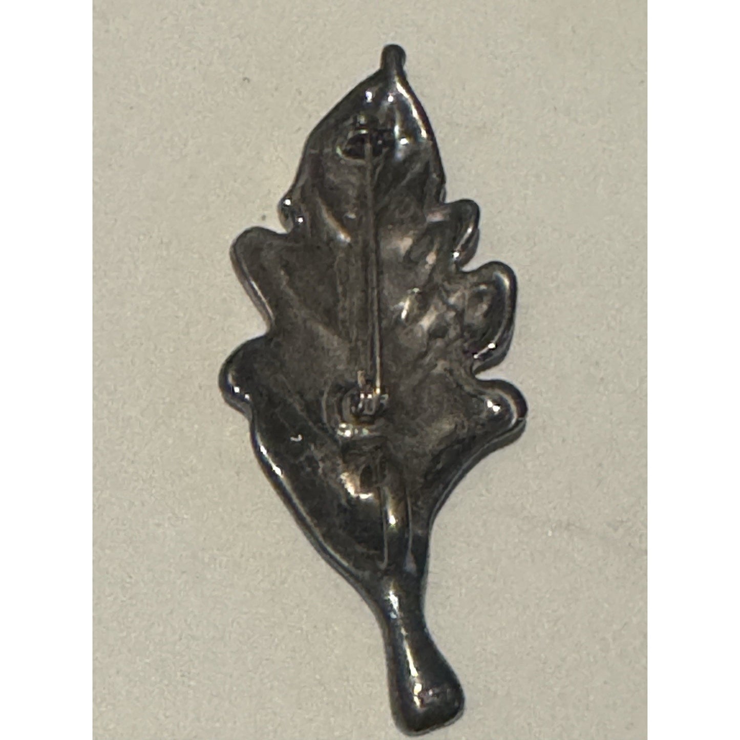 Vintage ATI Thailand Sterling Silver 925 Leaf Brooch Pendant 3” Botanical 9.6g