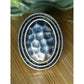 Vintage Premier Designs Hammered Oval Silver Tone Statement Ring Size 8.5 15grms