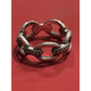 James Avery Retired Sterling Silver Beaded Connected Links Ring Size 9 Pre-Owned