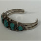 L Kaye Begay Vintage Navajo Sterling Silver Kingman Turquoise Cuff Bracelet 34g