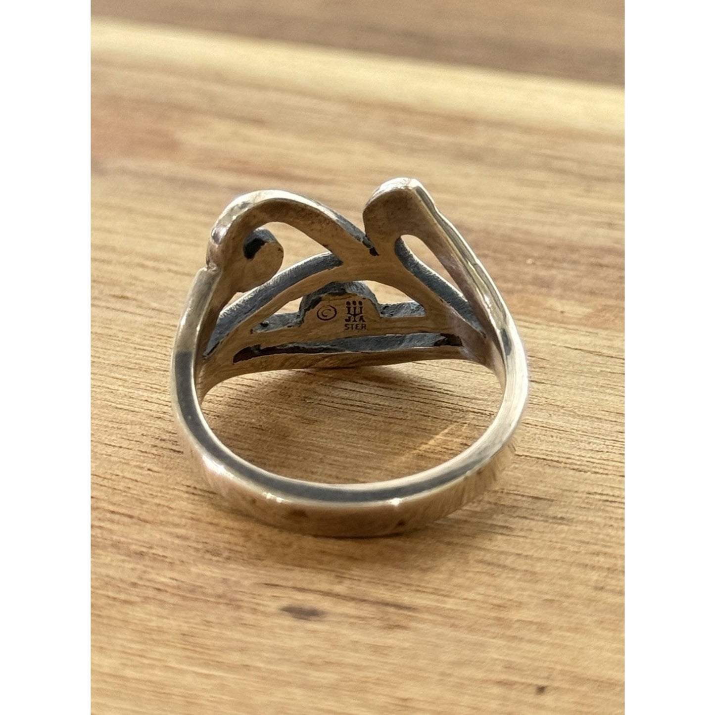 Retired James Avery Sterling Silver Eye of Horus Ring Size 11