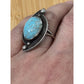 Vintage LMV Luis Martinez Vazquez Turquoise Sterling Silver Taxco Ring Size 6