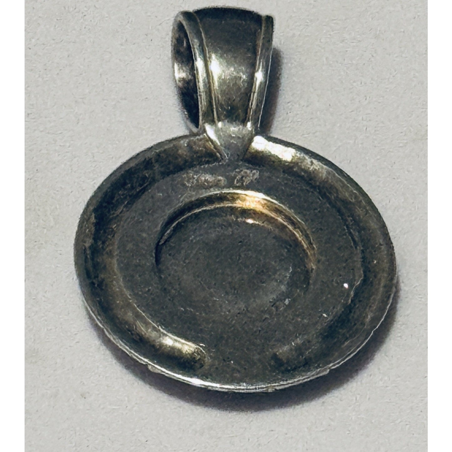 Vintage Carolyn Pollack CP Sterling Silver Lapis Mother of Pearl Pendant 20g