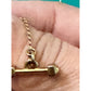 Vintage Juicy Couture Gold Tone Pavé Crystal Crown Heart Toggle 16” Necklace Y2K