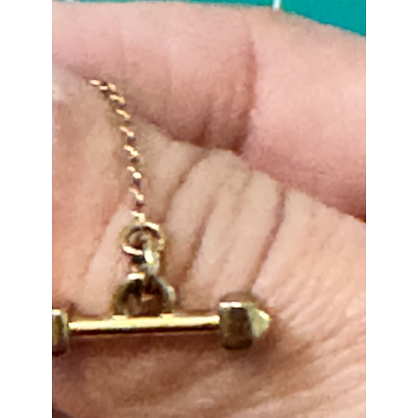 Vintage Juicy Couture Gold Tone Pavé Crystal Crown Heart Toggle 16” Necklace Y2K