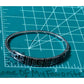 Vintage Mexico Sterling Silver Greek Key Hinged Bangle Bracelet 16g
