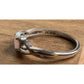316L Stainless Steel White Opal Ring Lab Opal Solitaire Statement Ring Size 10